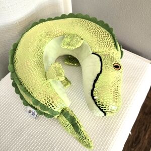 Alligator Neck Pillow Neck Rest Polyester Stuffed Crocodile Travel Airplane